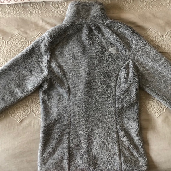 Gray North Face Fleece Zip-Up - Picture 2 of 6